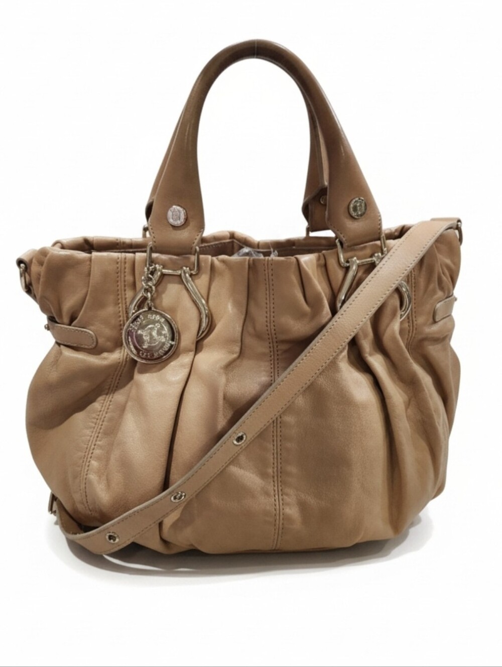 💛▪️CELINE ▪️VINTAGE 2 WAY SATCHEL LEATHER BAG w/ COA